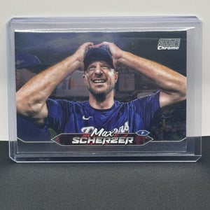 Max Scherzer Texas Rangers 2024 Topps Stadium Club Chrome Base Parallel #284
