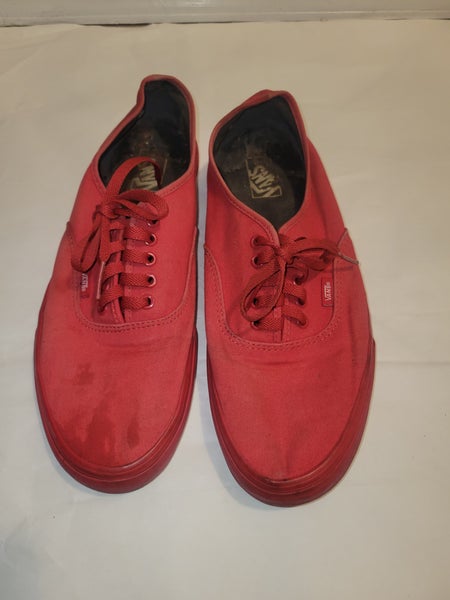 Vans Red Skate Shoes Off The Wall Old Skool Men's - Size 13