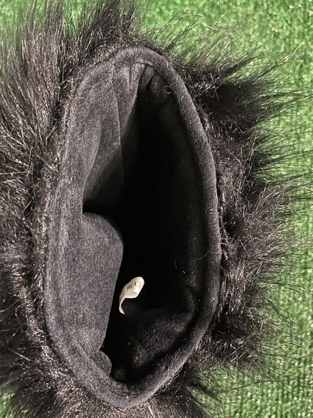 Bisque Golf Furry Barrel Driver Head Cover - Black