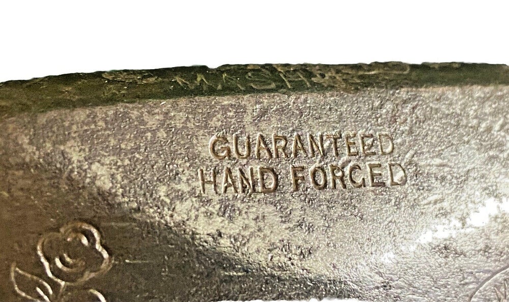 MacGregor Dayton O Popular Mashie 5 Iron Cracked Hickory Shaft LH Leather Grip