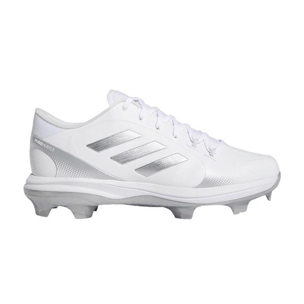 Adidas Ladies Softball Shoe Pure Hustle H02347 White Silver Stripes - Size  7.5 | SidelineSwap | Buy and Sell on SidelineSwap