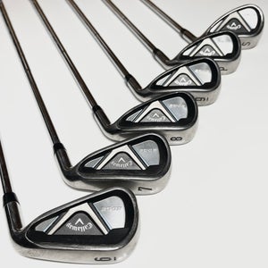 Callaway Edge Iron Set 6-9, PW, SW Right Handed Regular Flex Steel Shafts