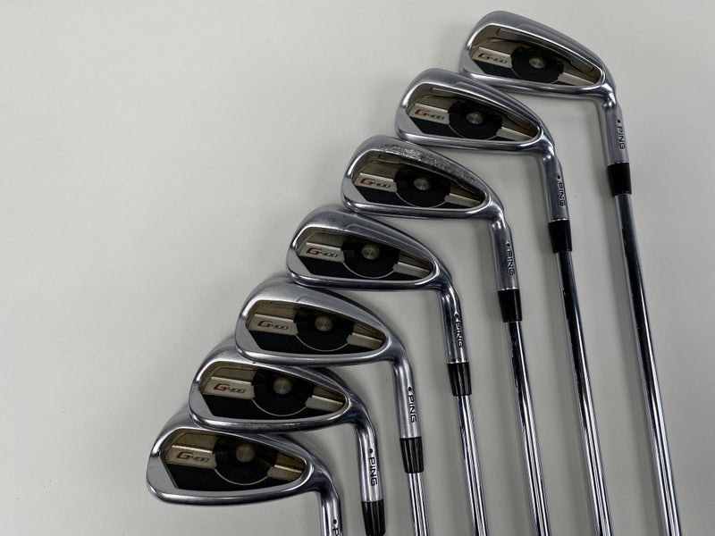 Ping G400 Iron Set 4-PW Black Dot Project X LZ 6.0 120g Stiff Steel Mens RH