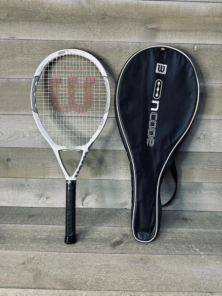 【デカラケ・115in】Wilson テニスラケット ncode n1 ホワイト Wilson N1 Ncode Oversize 115 Tennis Racquet 4 3/8” Grip Used