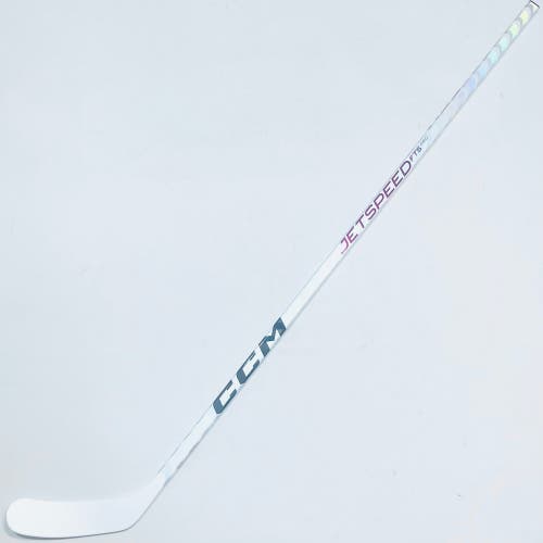 New Custom White CCM Jetspeed FT5 Pro Hockey Stick-RH-85 Flex-P90M-Grip