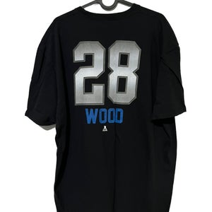 MILES WOOD #28 COLORADO AVALANCHE FANATICS 2XL BLACK T-SHIRT