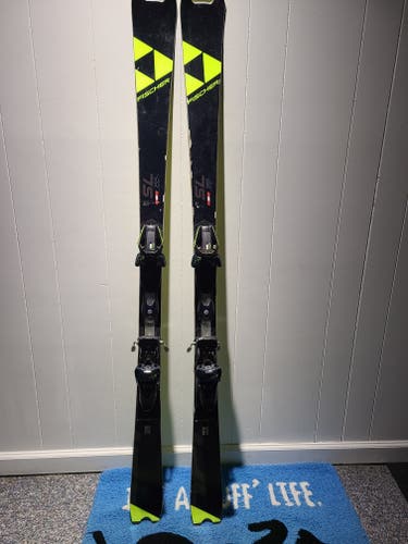 Fischer SL 155 cm Racing Skis With Fischer Adjustable  Bindings Max Din 13 (Used)