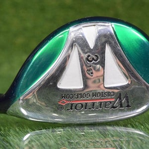 WARRIOR CUSTOM GOLF 19 3 HYBRID IRON W/ REGULAR FLEX STEEL SHAFT ~ MINTY!