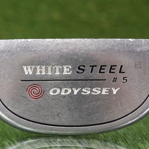 ODYSSEY WHITE STEEL #5 35” MALLET PUTTER W/ ODYSSEY GRIP
