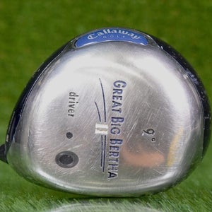 CALLAWAY GOLF GREAT BIG BERTHA II 9 DRIVER W/ GBB SYSTEM 60 FIRM FLEX SHAFT