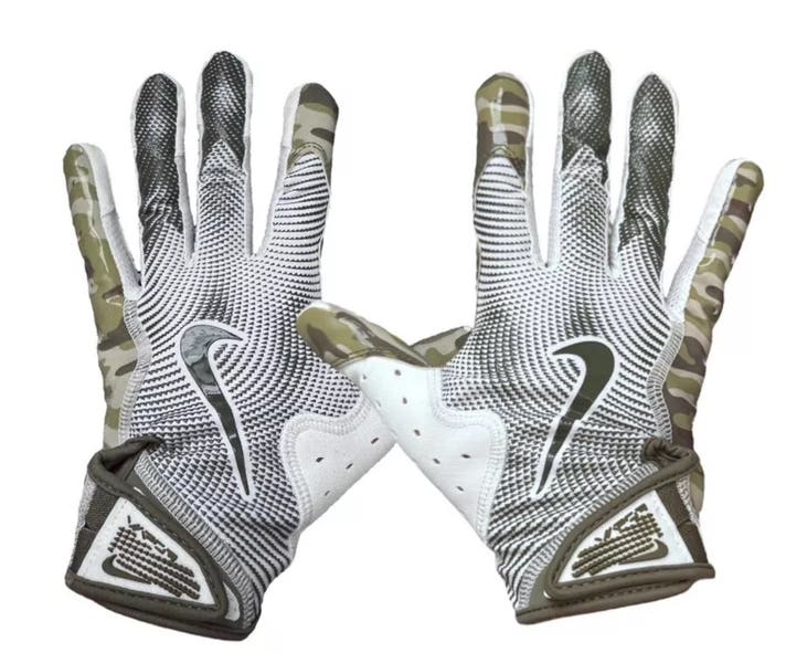 Nike Vapor Jet 8.0 Football Gloves White Camo NFL Issued RARE