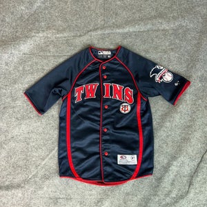 Minnesota Twins Mens Jersey Extra Small Navy Red Baseball True Fan MLB Sports