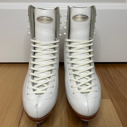 Riedell Model 320 Women Ladies White Figure Ice Skates Size 6
