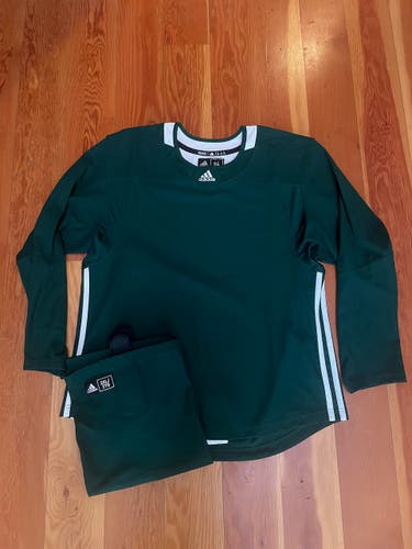 Adidas Hockey Practice Jersey and Socks Bundle | Dark Green