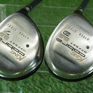 KING COBRA SS WOODS SET OFFSET HYPER STEEL 7W+9W WOMEN'S LADIES FLEX RH ~ L@@K!!