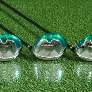 WARRIOR TE FAIRWAY WOODS SET 3 + 5 + 6  TOUR 3.1 RH REGULAR FLEX SHAFTS ~ NICE!!