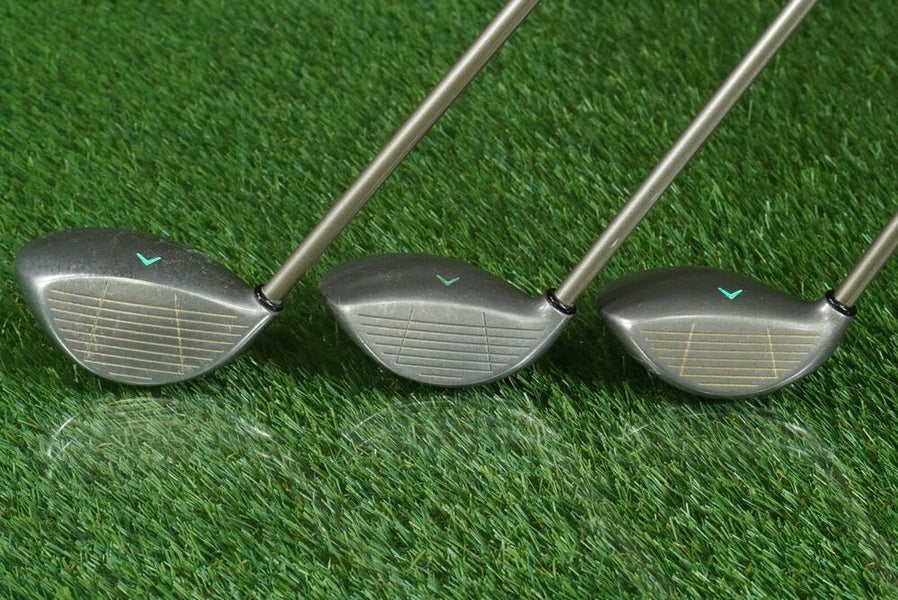 CALLAWAY GREAT BIG BERTHA GEMS FAIRWAY WOODS SET 3+7+9 WOMEN'S LADIES FLEX RH