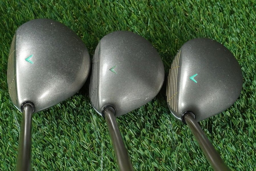 CALLAWAY GREAT BIG BERTHA GEMS FAIRWAY WOODS SET 3+7+9 WOMEN'S LADIES FLEX RH