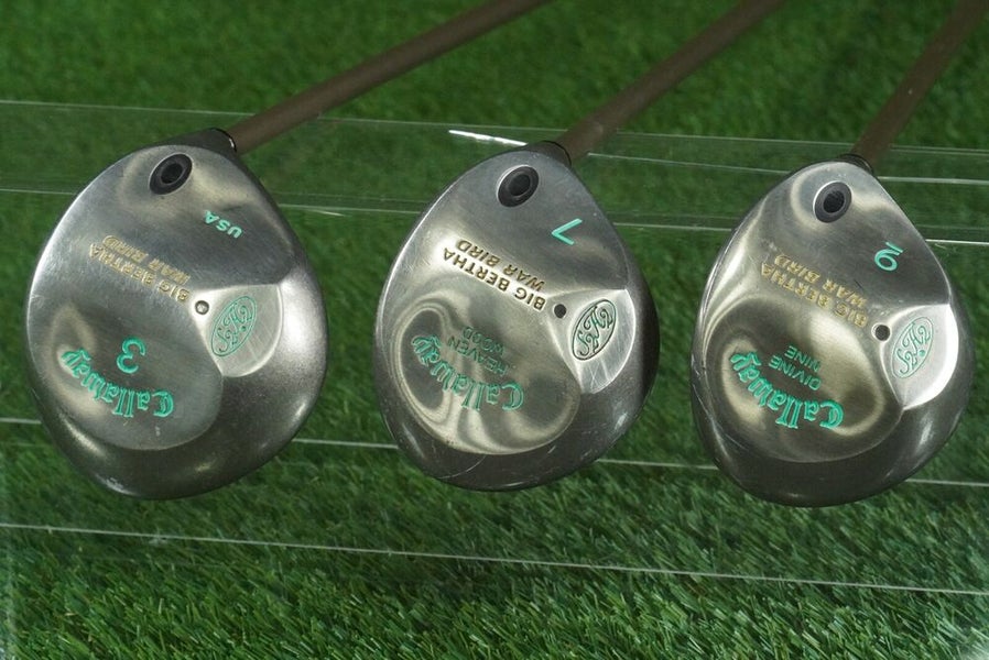 CALLAWAY GREAT BIG BERTHA GEMS FAIRWAY WOODS SET 3+7+9 WOMEN'S LADIES FLEX RH