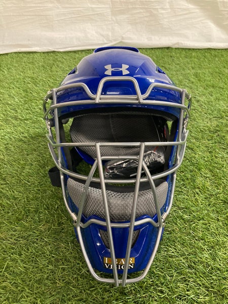 New Adult Under Armour Pro 4 UACKCC4-APRO Catcher's Set | Blue & Gray