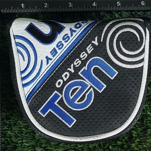 ODYSSEY TEN MALLET PUTTER HEADCOVER, BLACK, WHITE, BLUE
