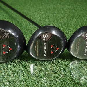 GTR EXCELLENCE WOOD SET 1W,  3W, 5W W/ HARRISON PGP ULTRALITE REGULAR FLEX SHAFT