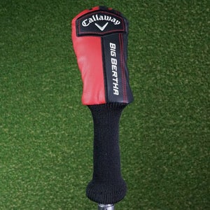 CALLAWAY BIG BERTHA RESCUE / HYBRID HEADCOVER GOLF BLACK RED ~ L@@K!!