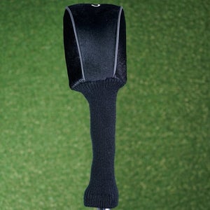 UNBRANDED BLACK FAUX SUEDE 3 FAIRWAY WOOD GOLF HEADCOVER ~ L@@K!!