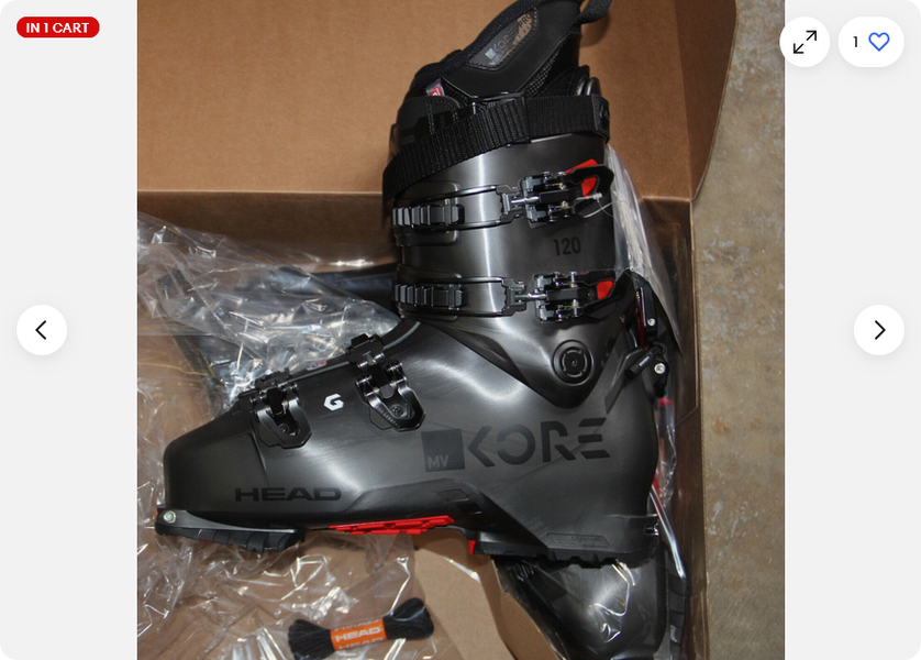 NEW 2024 HEAD KORE 120 GW ski boots ANTHR./RED Ski Boots Mens 28.5