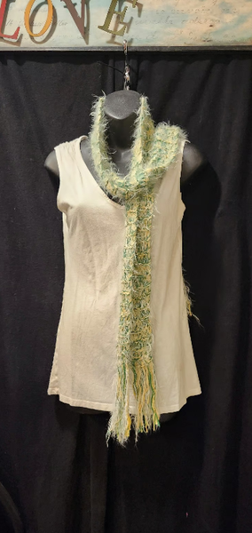 Green and yellow scarf
