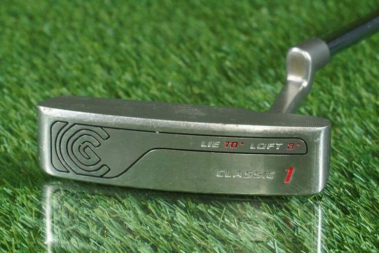 CLEVELAND CLASSIC 1 BLADE PUTTER 35 LIE 70 LOFT 3 ORIGINAL SHAFT & GRIP RH