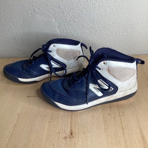 Blue Kid's Youth New Balance High Top Footwear Molded Cleats (Used)