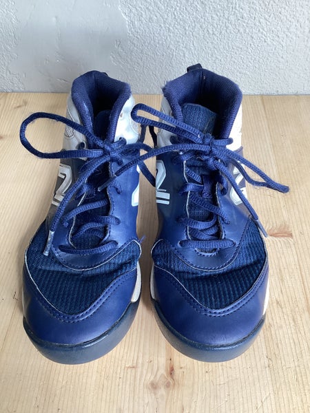 Blue Kid's Youth New Balance High Top Footwear Molded Cleats (Used)