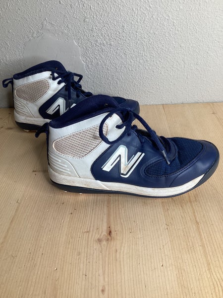 Blue Kid's Youth New Balance High Top Footwear Molded Cleats (Used)