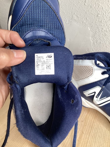 Blue Kid's Youth New Balance High Top Footwear Molded Cleats (Used)