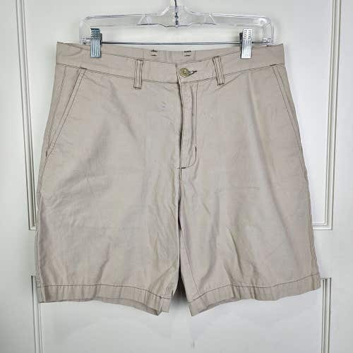 Patagonia Chino Shorts Mens 32 Khaki Organic Cotton 8" Inseam Outdoor Hiking