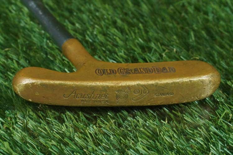 VINTAGE ACUSHNET BULLS EYE "OLD GRAND DAD" BLADE PUTTER 35” CENTER SHAFTED LH RH