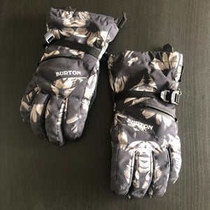 Women’s Burton Gore-tex Touch Screen Snowboarding Skiing Winter Snow Ski Gloves Floral Large