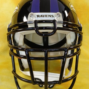 Throwback Baltimore Ravens Super custom fullsize football helmet YXL R. Lewis