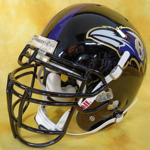 Throwback Baltimore Ravens Super custom fullsize football helmet YXL R. Lewis