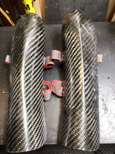 Leki WC Carbon Fiber Slalom Shin Guards 16”