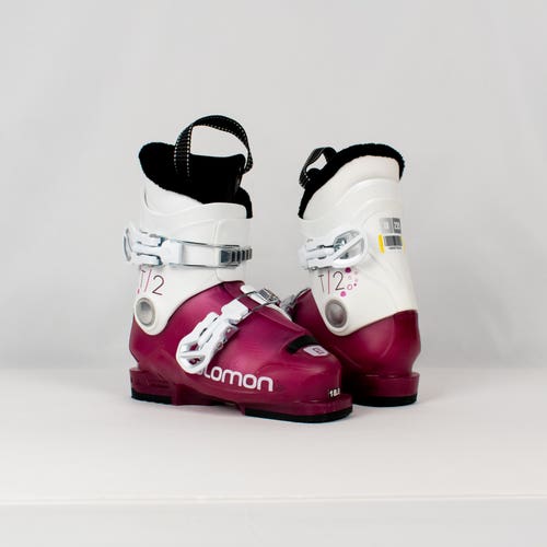 Salomon T2 Girly Kid's 11.5/12 Mondo 18/18.5 All Mountain Ski Boots 2020 Purple (235mm) (Used)
