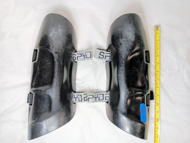 Ski Racing SL Shin Guards – Spyder - Black 14”