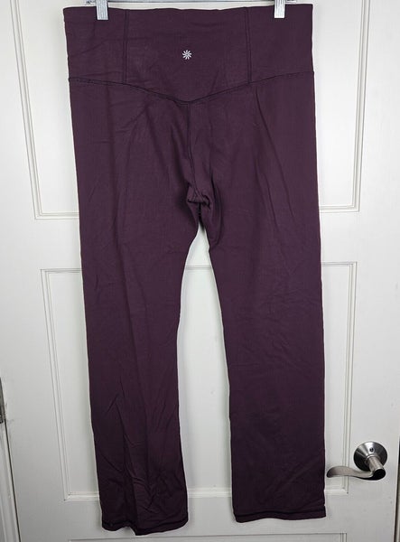 ATHLETA Elation Straight Leg Pant Spiced Cabernet Gym Yoga RunWalk Leggings XL