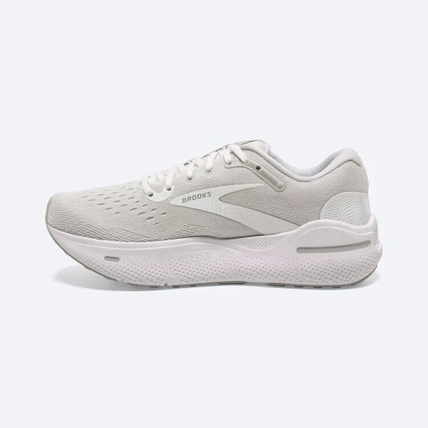 Brooks Ghost Max 120395-1B-124 Women's White Oyster Silver Running Shoes LR2093