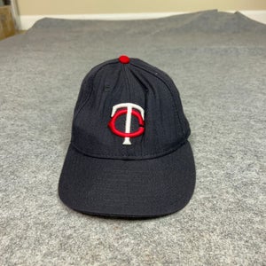 Vtg Minnesota Twins Mens Hat Cap 7 1/8 Blue Wool 59Fifty Diamond Collection USA