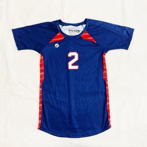 Siege Sports Milton Lady Eagles Short Sleeve Soccer Jersey Women's M Blue Red