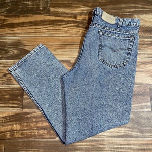 Vintage 90s Levis 540 Green Bay Packers Jeans Pants Made in USA 40x30 Acid Wash