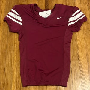 Nike Team Stock Vapor Pro Football Jersey Maroon Red Size Kids Medium CI3909-612