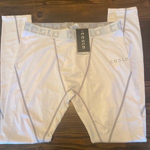 Qty - 4 - White Men's  Compression Leggings